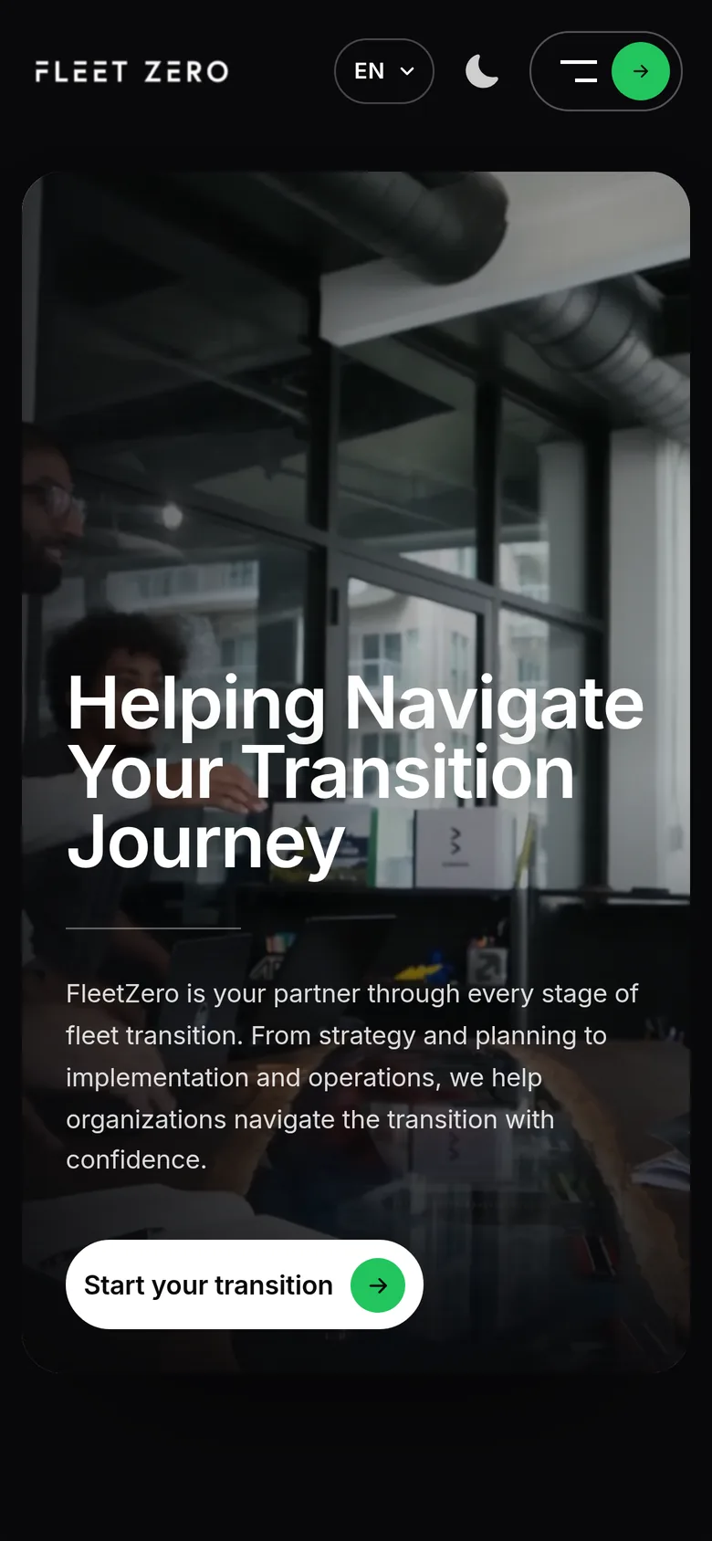 fleetzero.ai on a phone